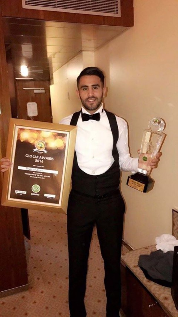Glo-CAF Awards 2016: Mahrez sacré meilleur joueur africain