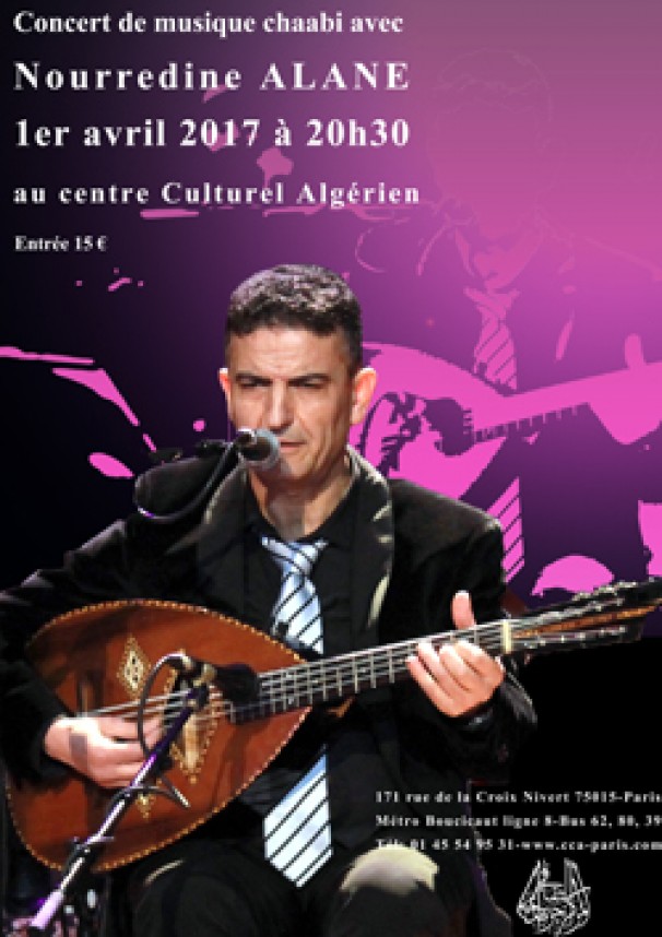 Nourredine Alane en concert au Centre Culturel Algérien à Paris