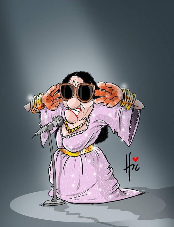 Les légendes de la musique vues par le caricaturiste algérien Le Hic