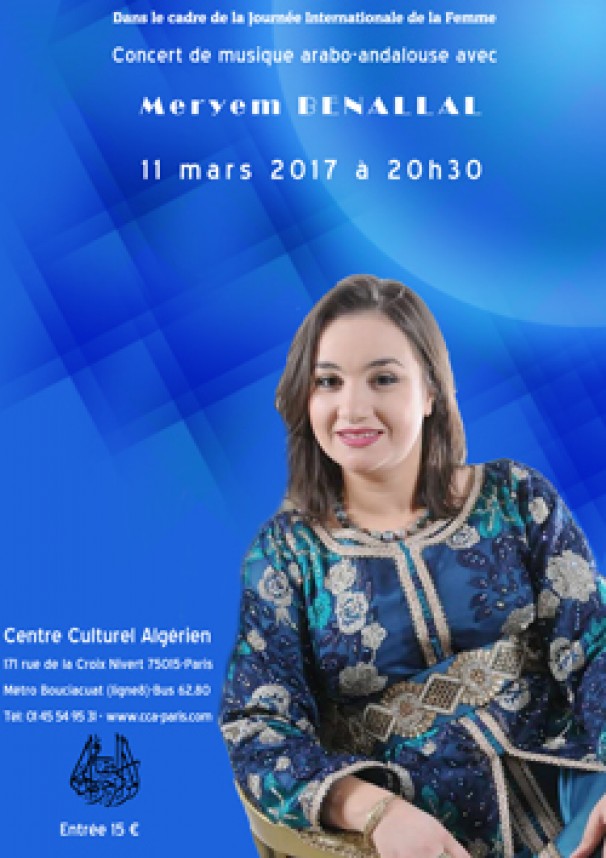 Concert de musique arabo-andalouse avec Meryem Benallal
