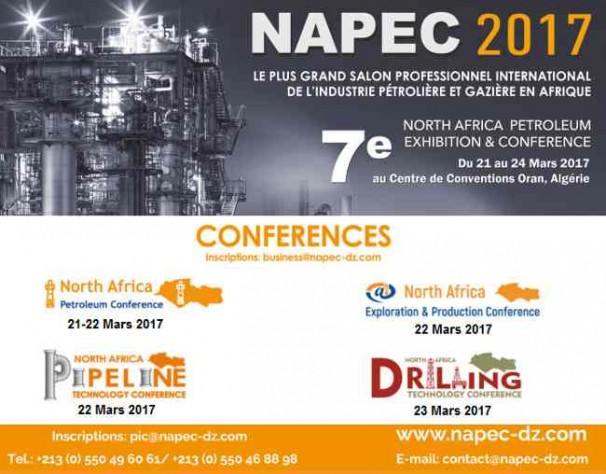 Une quarantaine de pays à la conférence internationale NAPEC 2017 mardi à Oran