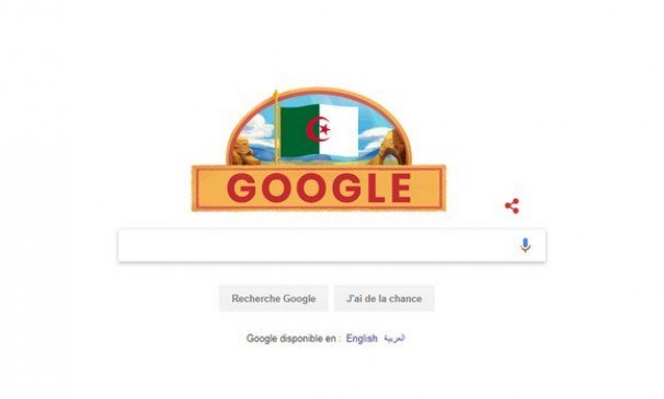 Google célèbre le 56e anniversaire de l’indépendance de l’Algérie