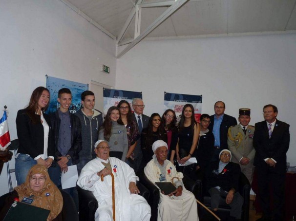 Une cérémonie d’hommage à  d’anciens vétérans algériens ayant participé à la libération de la France de l’occupant nazi